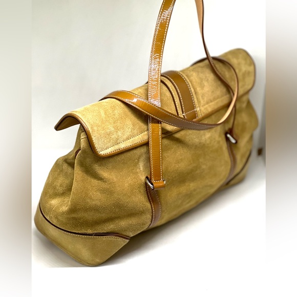 COACH💥RARE-VINTAGE~SOLD OUT💥Hampton Suede Satchel - Picture 7 of 14